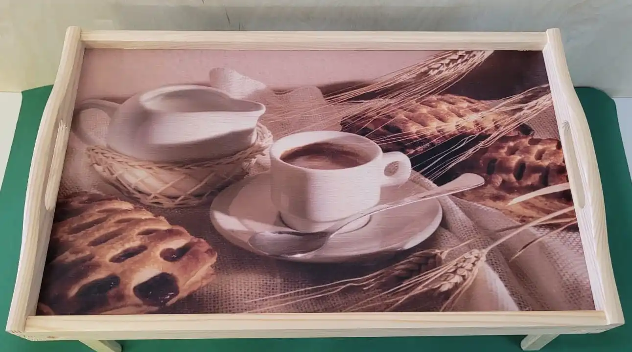 PIKUSA — ontbijtblad, thee- en koffiecompositie