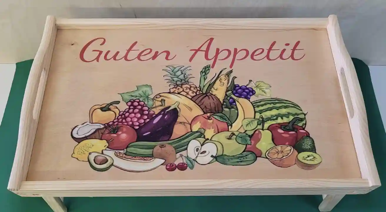 PIKUSA — ontbijtblad met fruitmotief, Guten Appetit
