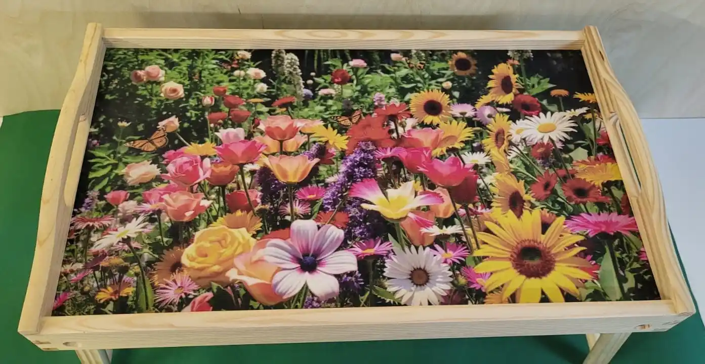 PIKUSA — ontbijtblad met kleurrijke bloemen